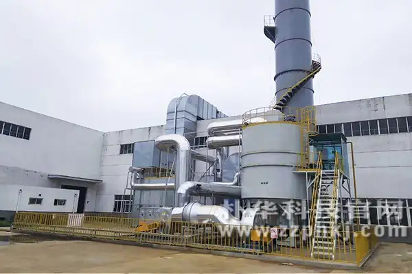 有机废气处理RTO设备安装在客户厂区 有机废气处理RTO设备安装在客户厂区