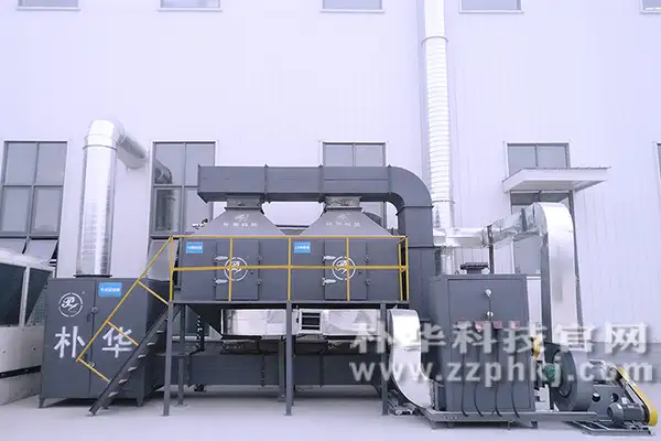 有机废气处理RCO催化燃烧设备安装在客户注塑车间外面 有机废气处理RCO催化燃烧设备安装在客户注塑车间外面
