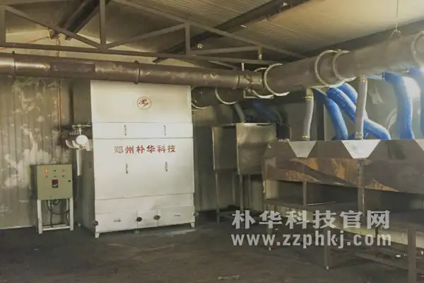 脉冲滤筒除尘器在硅铁生产线上安装完成 脉冲滤筒除尘器在硅铁生产线上安装完成