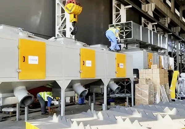 喷漆房leyu乐鱼web登录入口安装现场