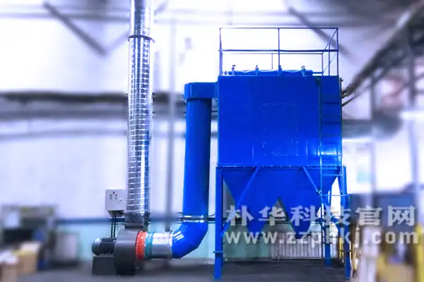 除尘器设备安装在客户生产车间